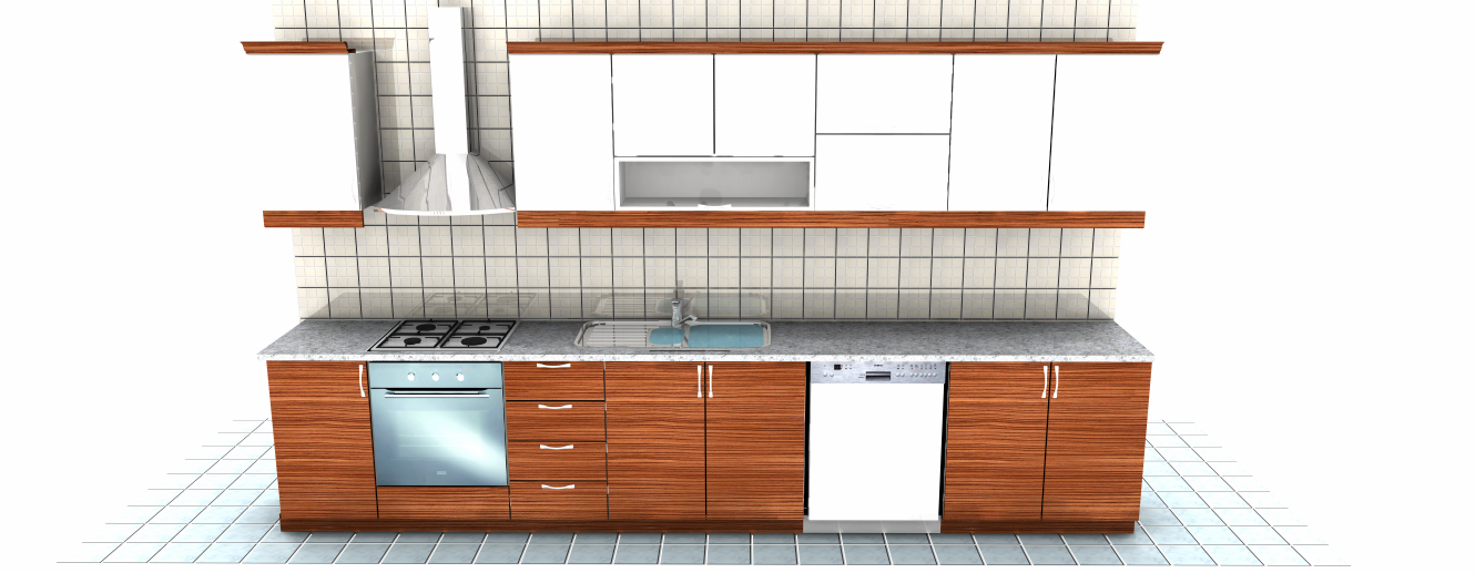high gloss lake kaplamalı mutfak